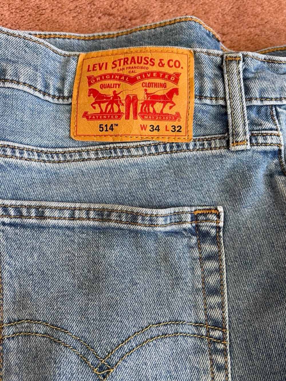Levi's 514 Relaxed Fit Jeans - Light Blue34x32